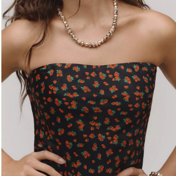 New with tag unworn Anthropologie Tilda Satin Midi Slip Dress.Small. Retail $118 - Picture 4 of 11